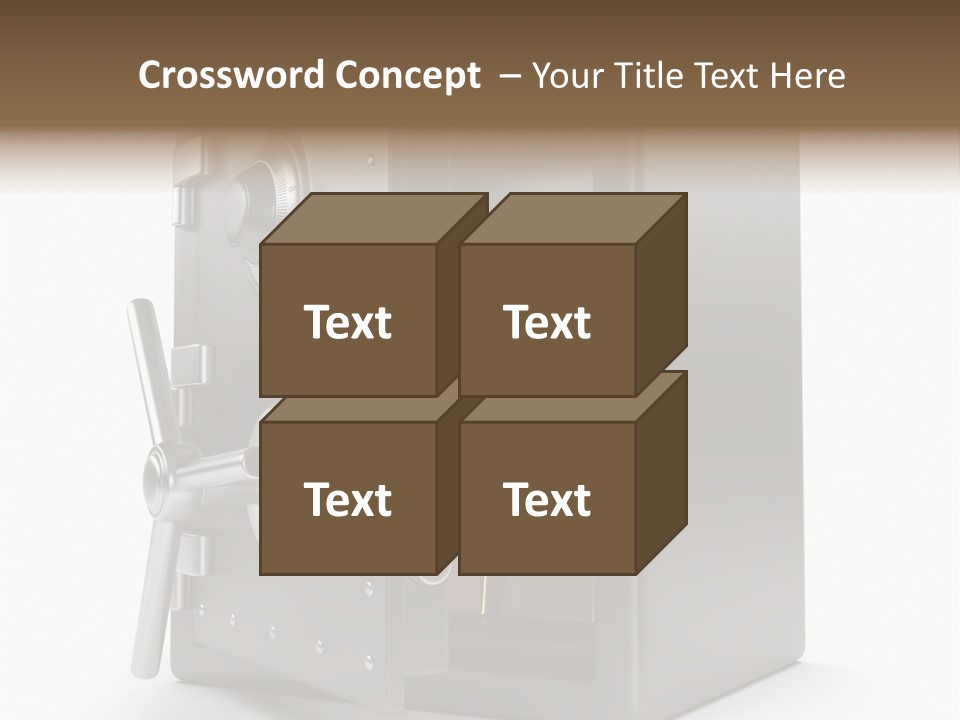 Vault Metal Objects PowerPoint Template