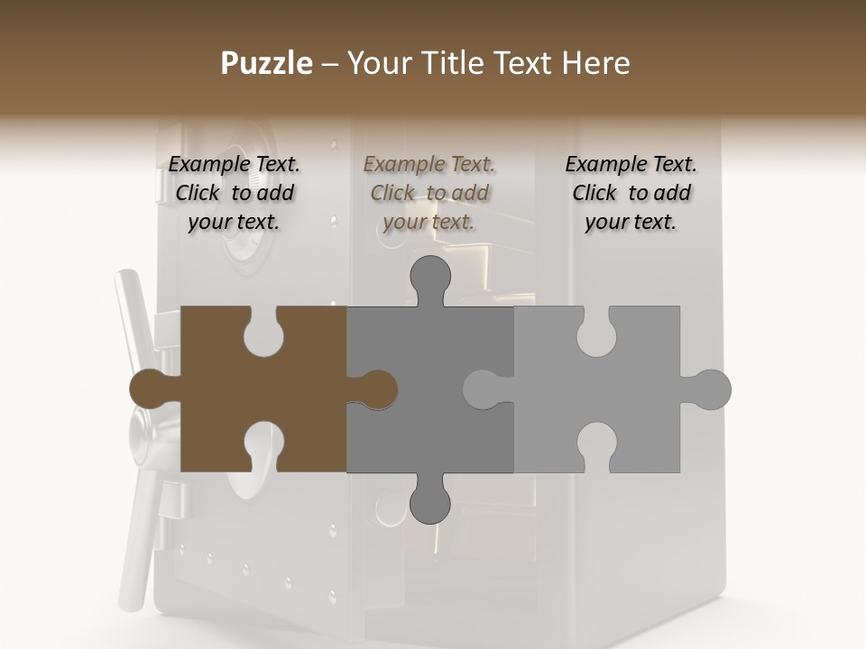 Vault Metal Objects PowerPoint Template