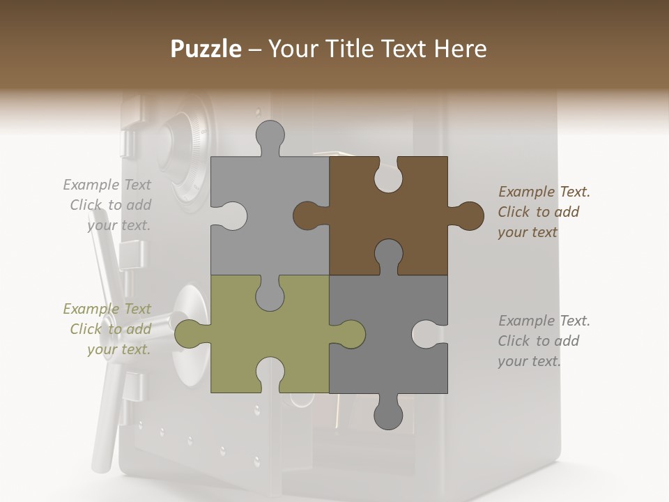 Vault Metal Objects PowerPoint Template