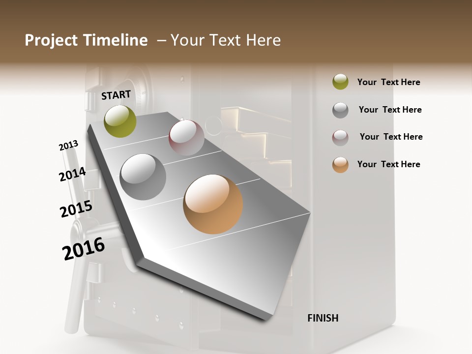 Vault Metal Objects PowerPoint Template