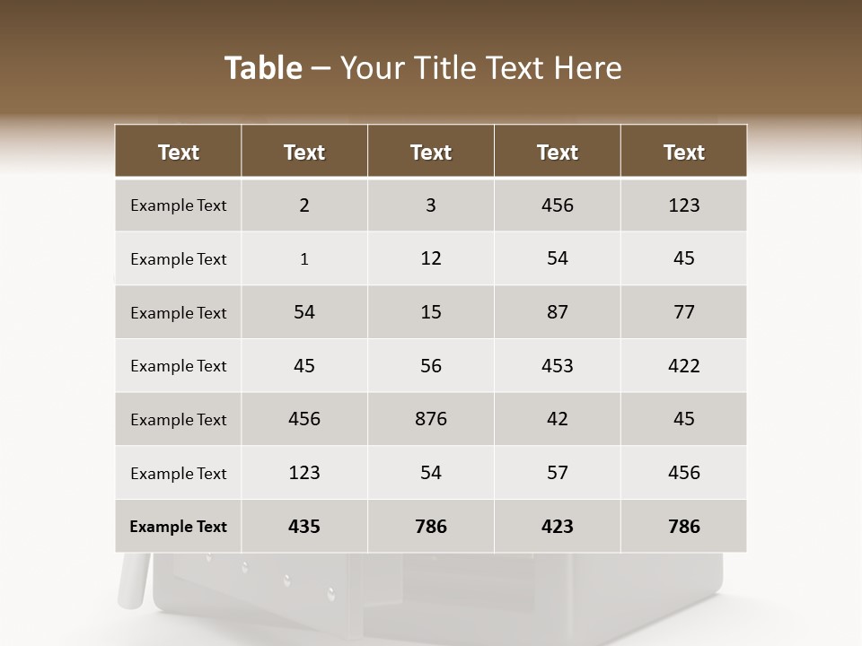 Vault Metal Objects PowerPoint Template