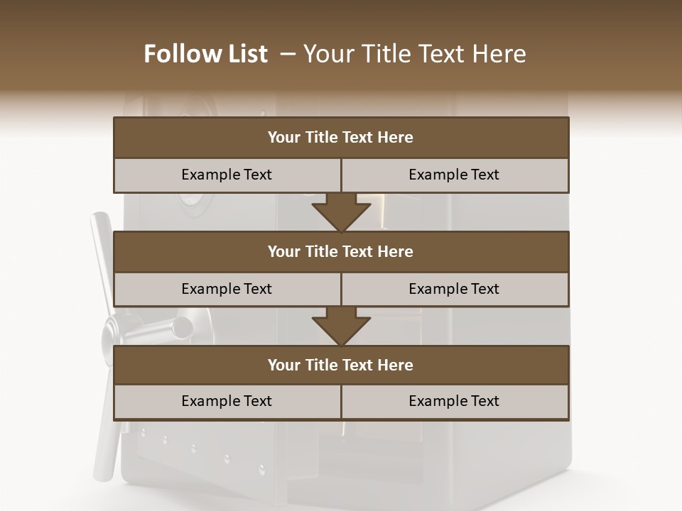 Vault Metal Objects PowerPoint Template