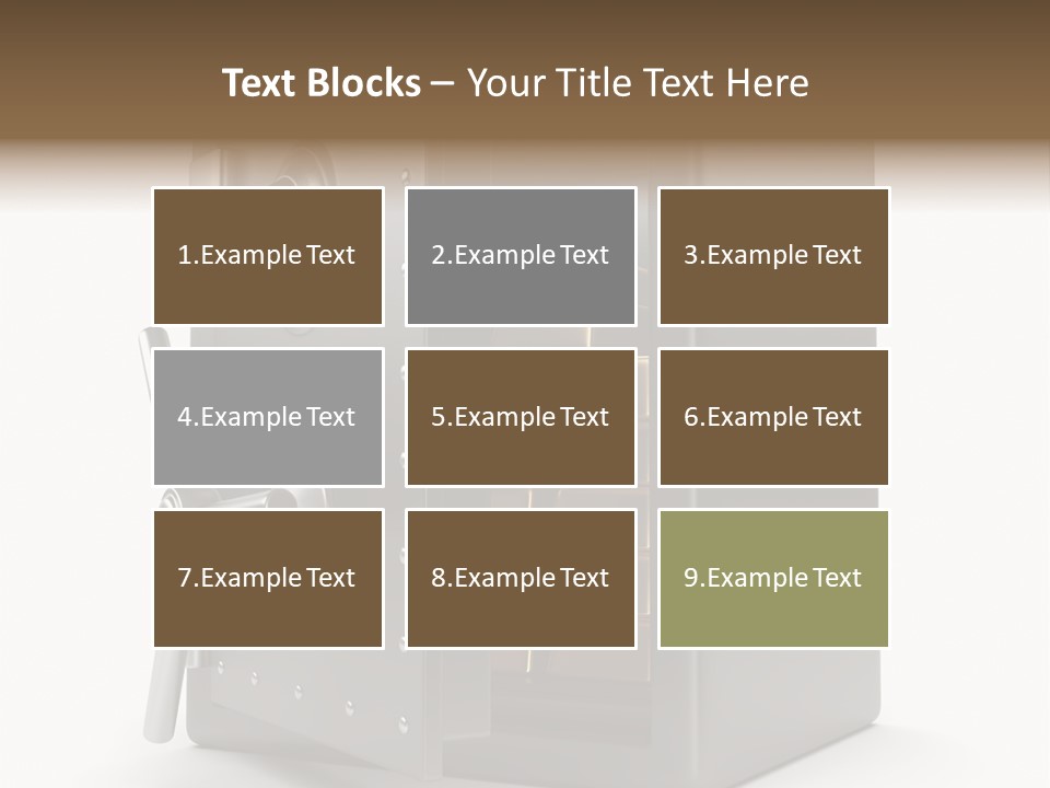 Vault Metal Objects PowerPoint Template