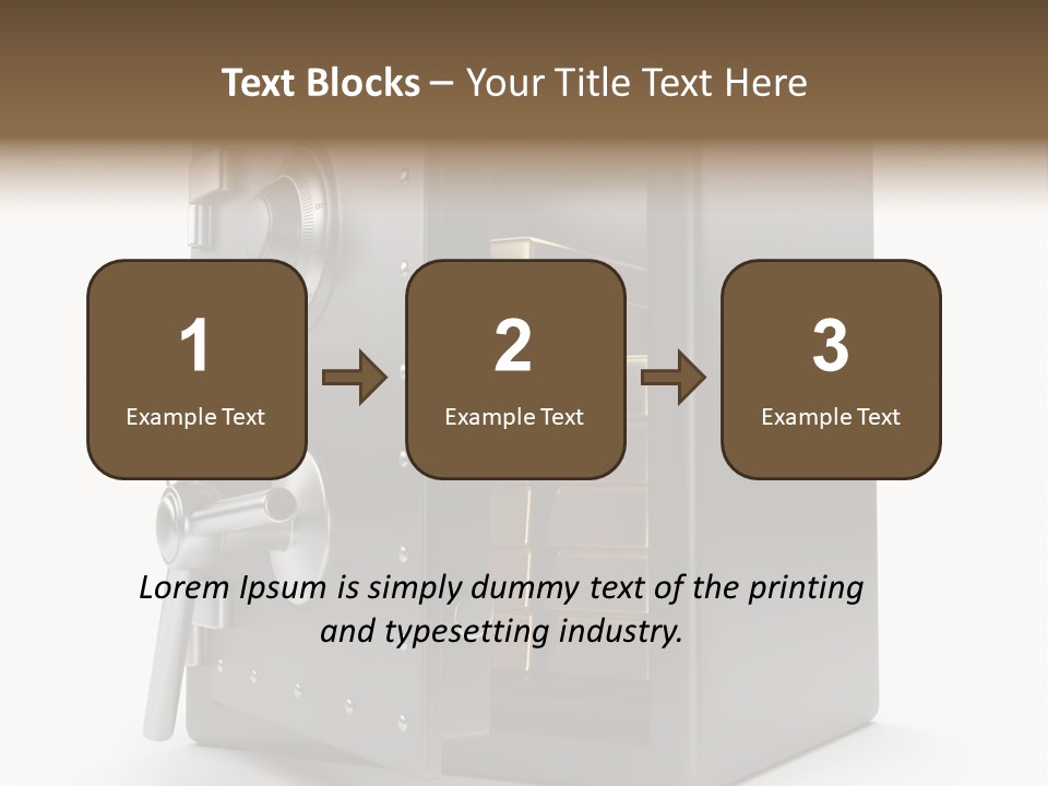 Vault Metal Objects PowerPoint Template
