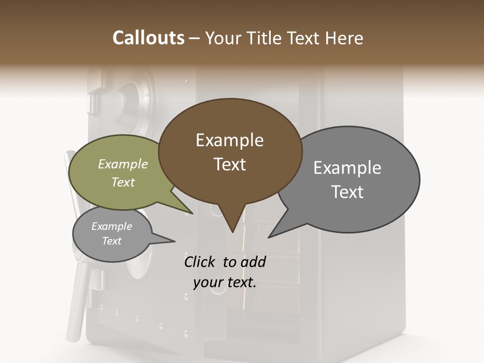 Vault Metal Objects PowerPoint Template