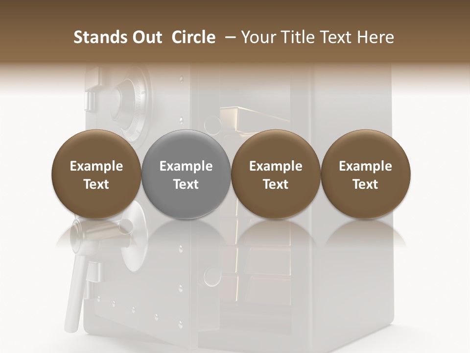 Vault Metal Objects PowerPoint Template