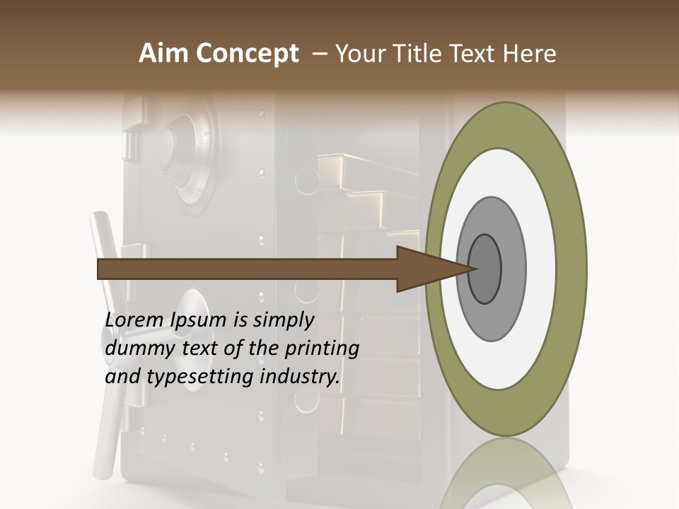 Vault Metal Objects PowerPoint Template