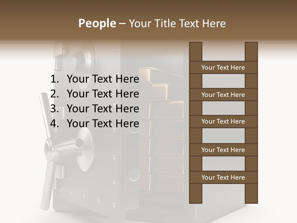 Vault Metal Objects PowerPoint Template