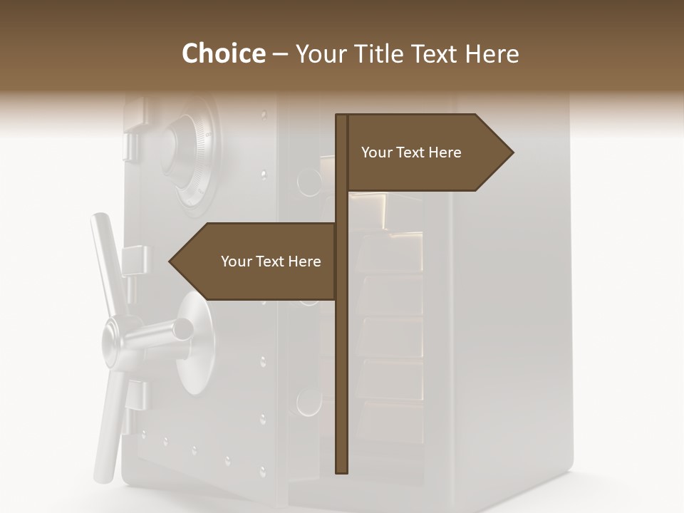 Vault Metal Objects PowerPoint Template