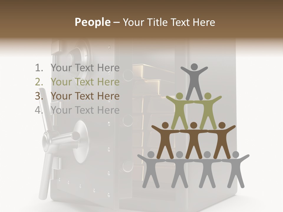 Vault Metal Objects PowerPoint Template