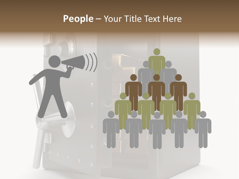 Vault Metal Objects PowerPoint Template