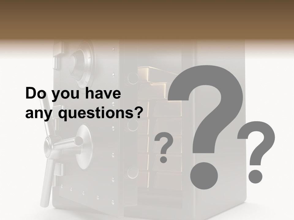 Vault Metal Objects PowerPoint Template