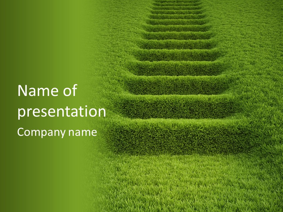 Plants Staircase Spring PowerPoint Template