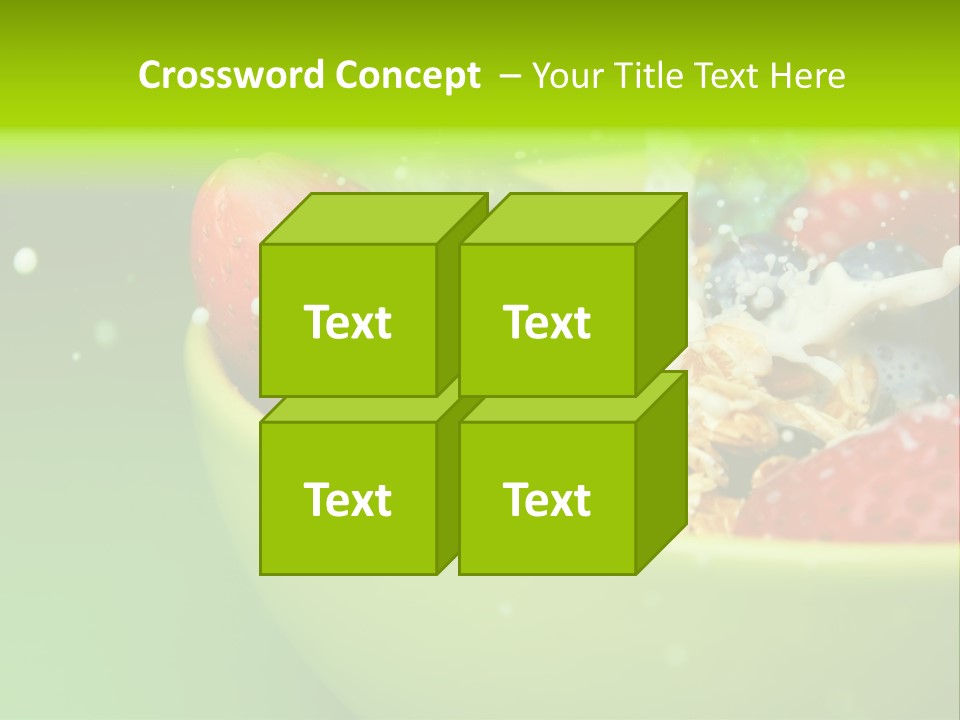 Raw Red Strawberry PowerPoint Template