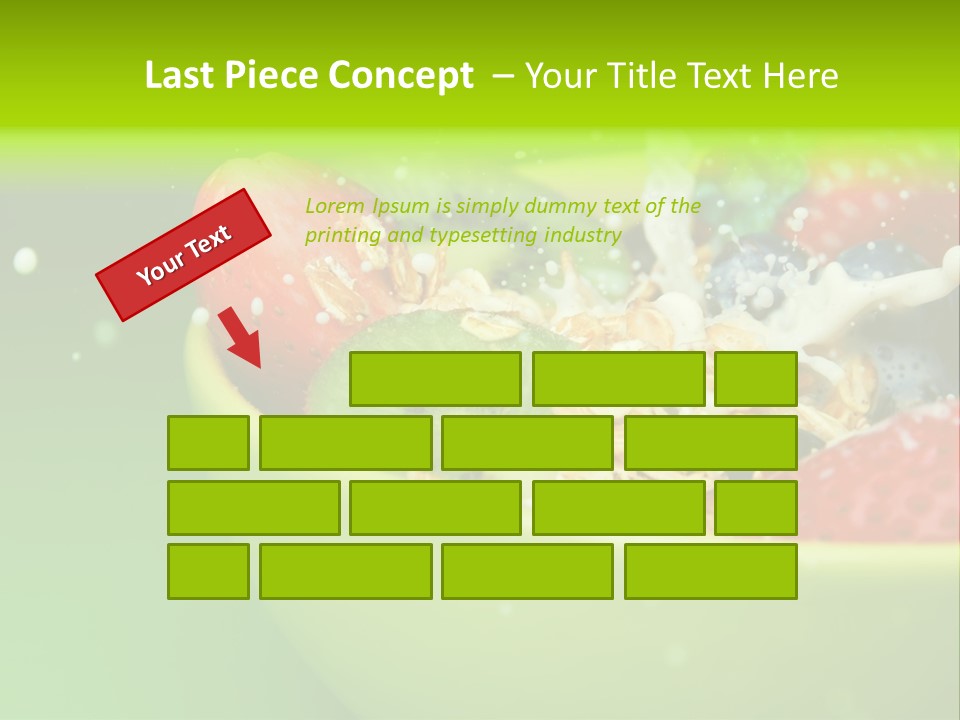 Raw Red Strawberry PowerPoint Template