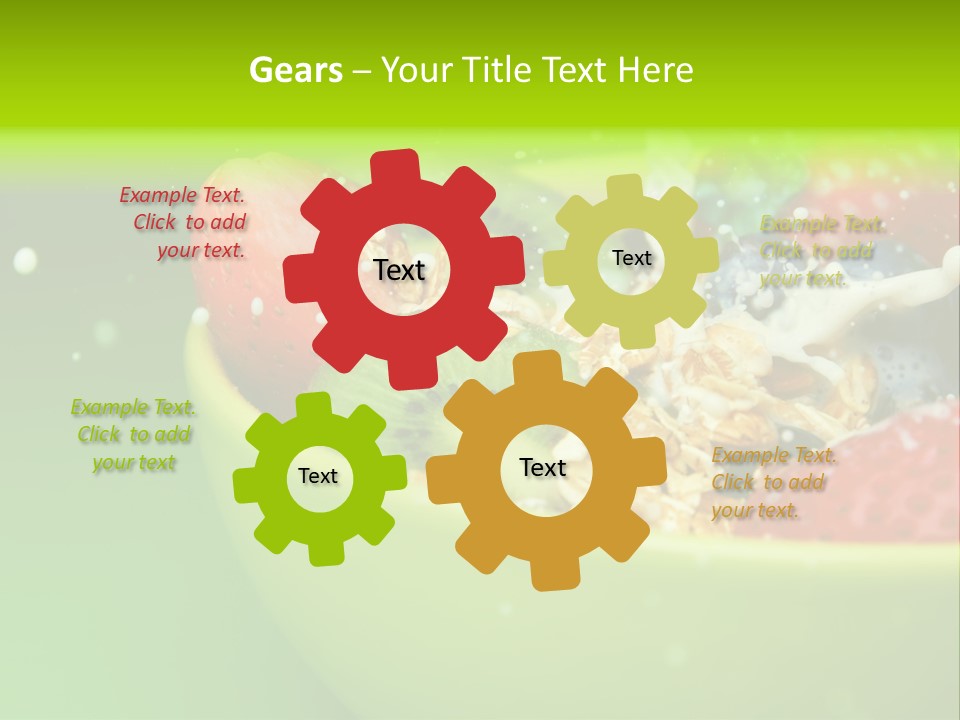 Raw Red Strawberry PowerPoint Template