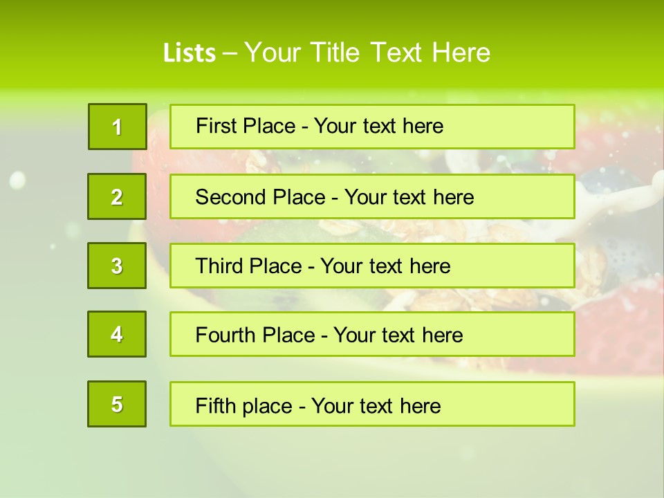 Raw Red Strawberry PowerPoint Template