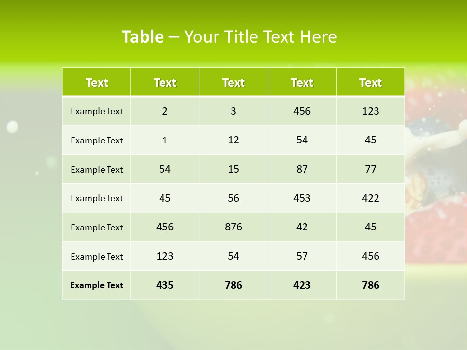 Raw Red Strawberry PowerPoint Template