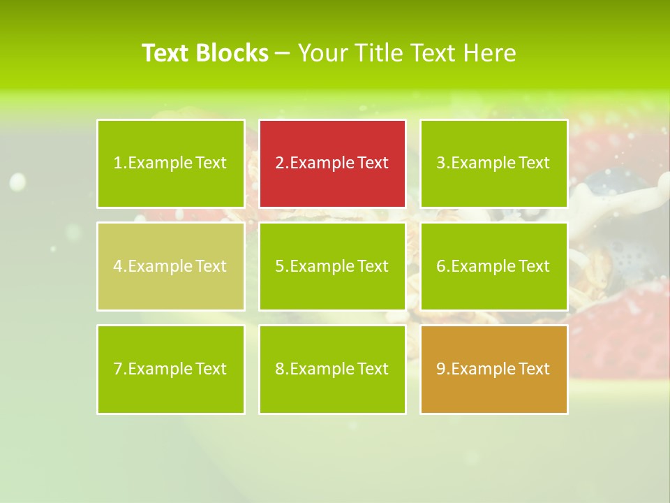 Raw Red Strawberry PowerPoint Template