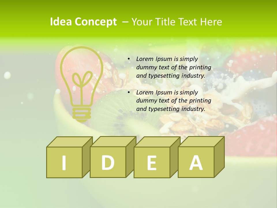 Raw Red Strawberry PowerPoint Template