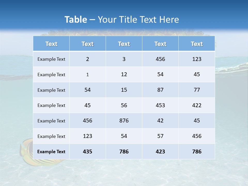 Nature Coral Sky PowerPoint Template