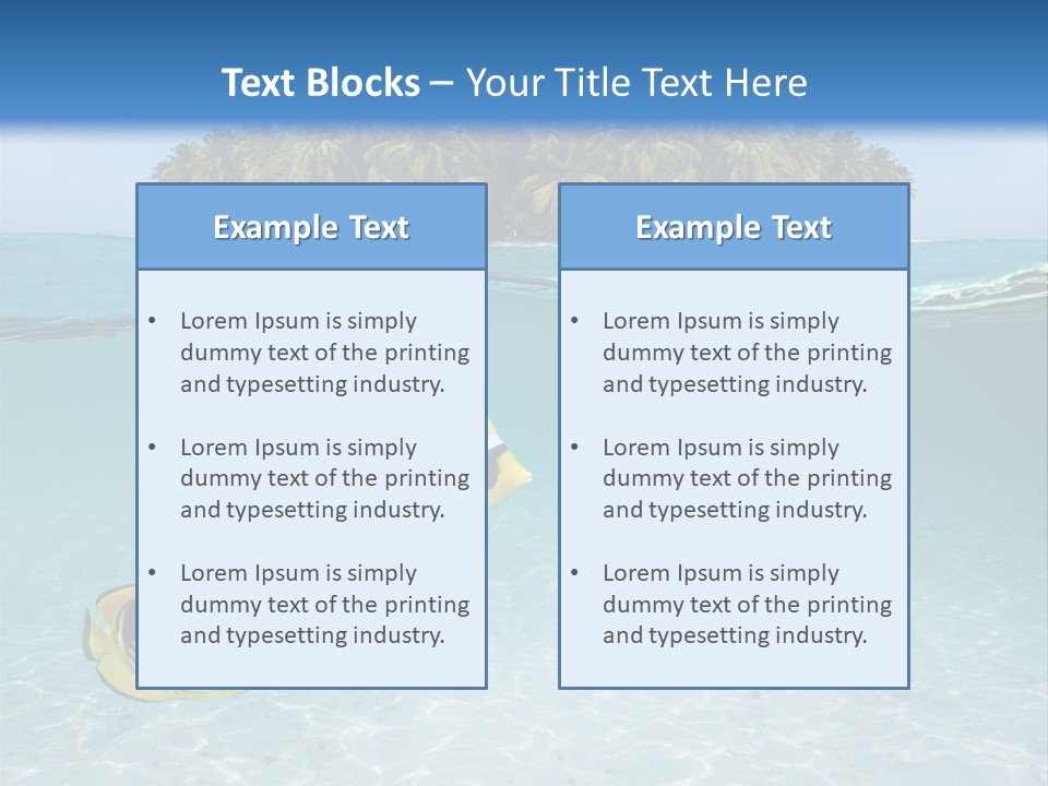 Nature Coral Sky PowerPoint Template