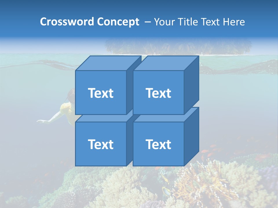 Maldives Reef Fish PowerPoint Template