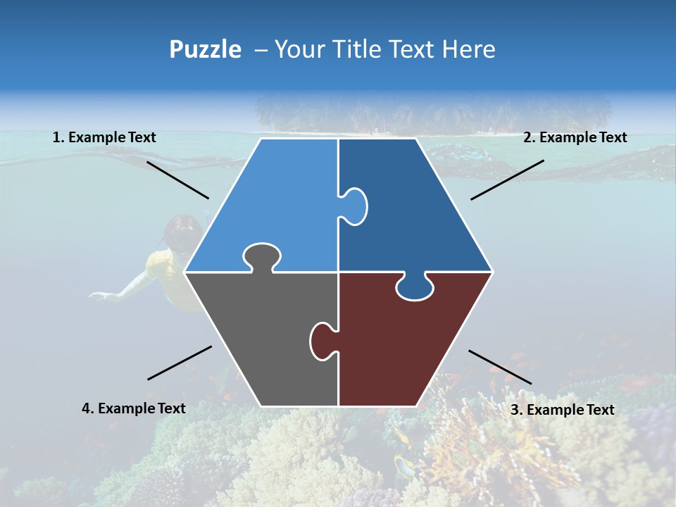 Maldives Reef Fish PowerPoint Template