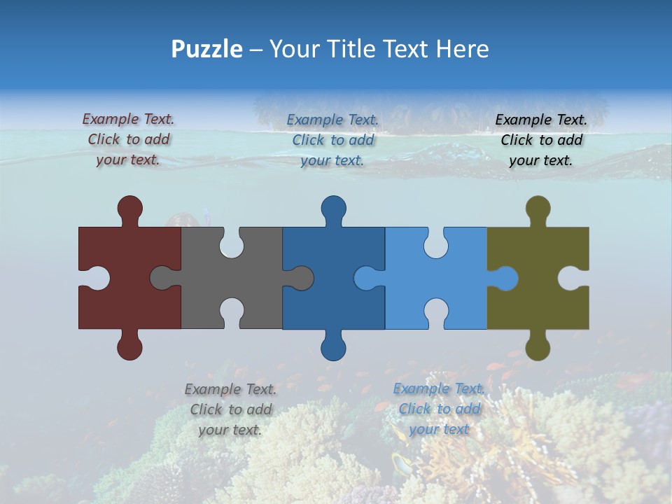 Maldives Reef Fish PowerPoint Template