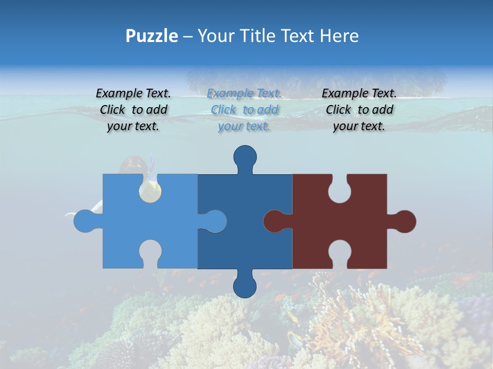 Maldives Reef Fish PowerPoint Template