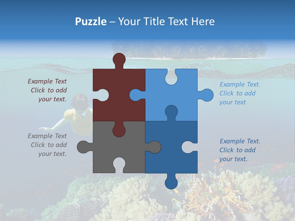 Maldives Reef Fish PowerPoint Template