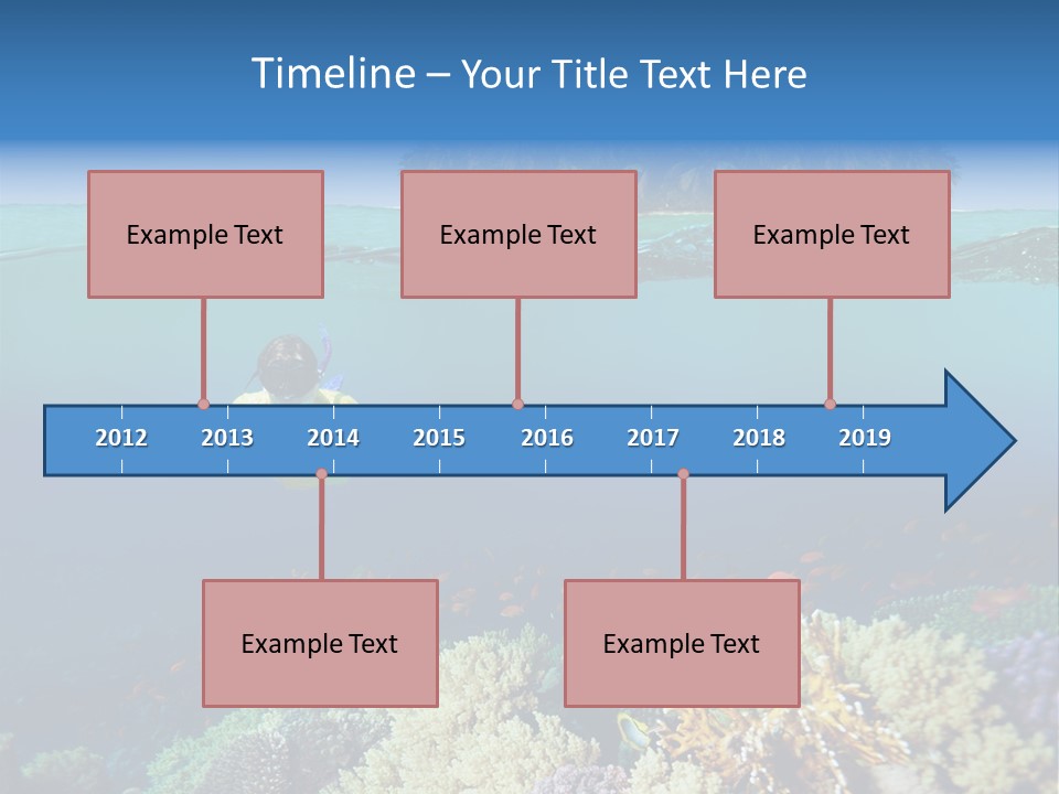 Maldives Reef Fish PowerPoint Template