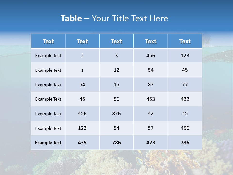 Maldives Reef Fish PowerPoint Template