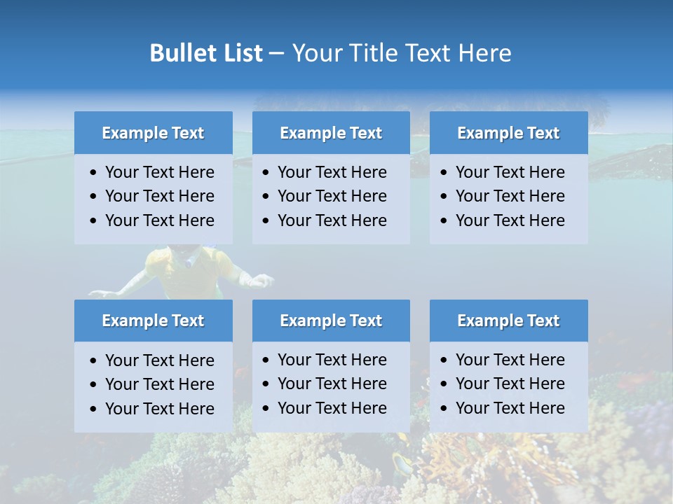 Maldives Reef Fish PowerPoint Template