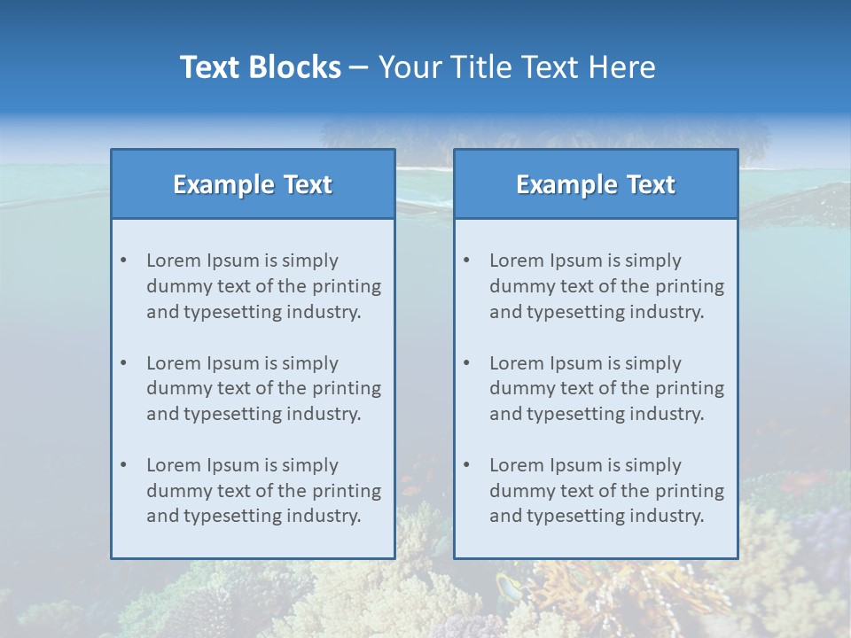 Maldives Reef Fish PowerPoint Template