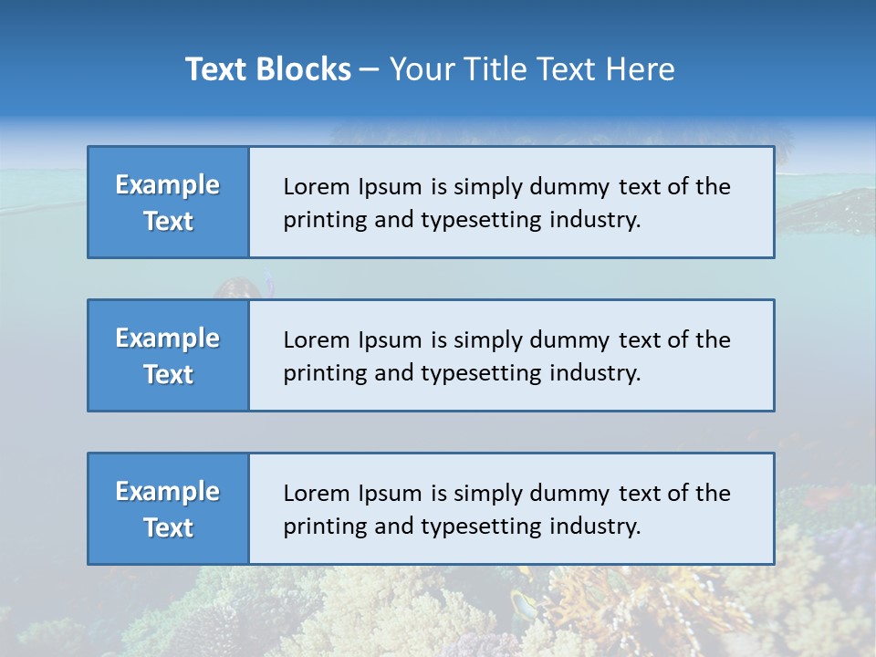 Maldives Reef Fish PowerPoint Template