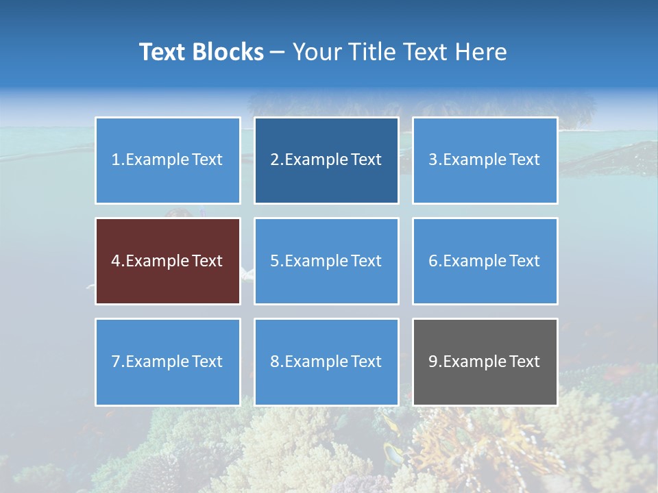 Maldives Reef Fish PowerPoint Template