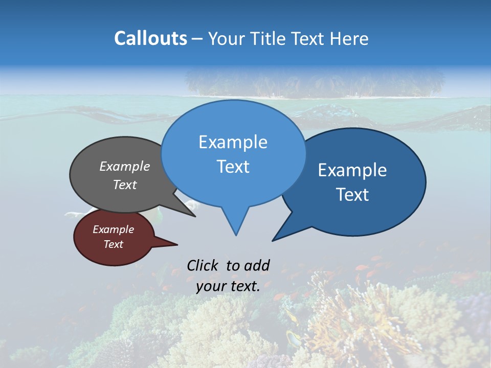 Maldives Reef Fish PowerPoint Template