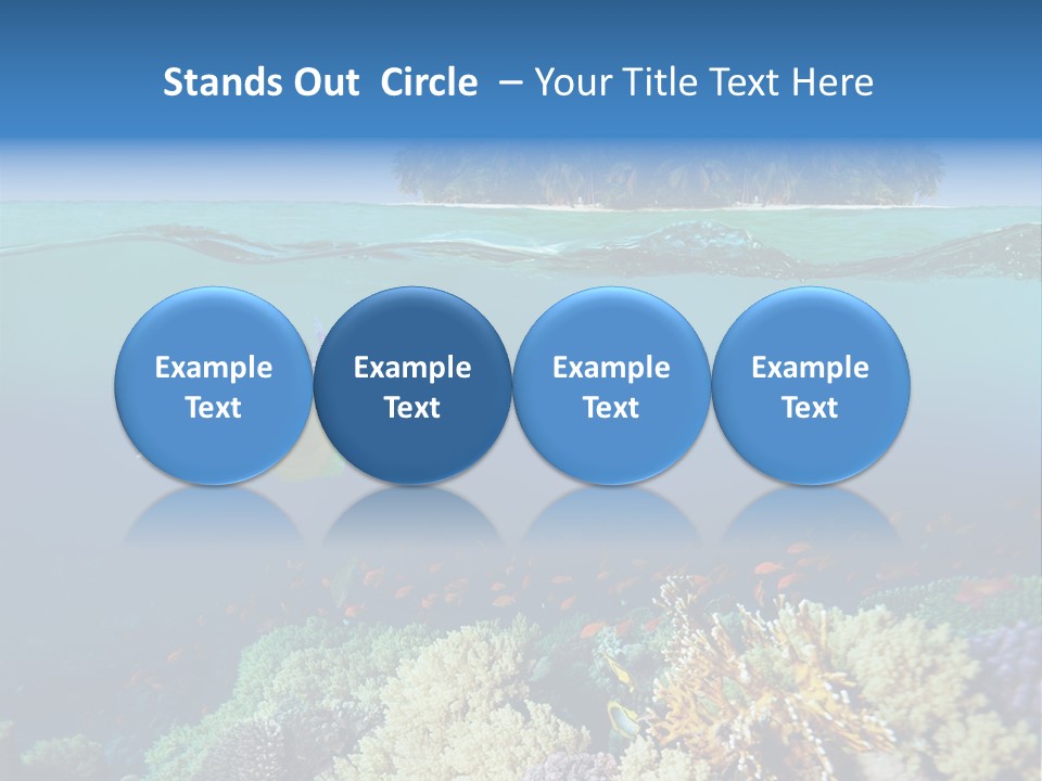 Maldives Reef Fish PowerPoint Template