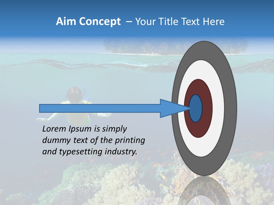 Maldives Reef Fish PowerPoint Template