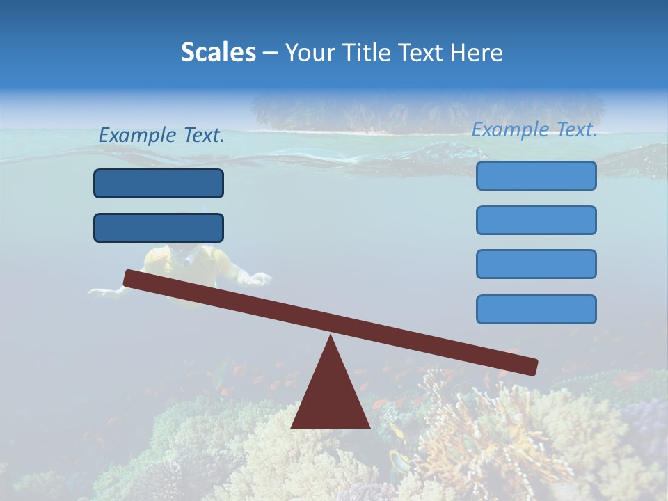 Maldives Reef Fish PowerPoint Template
