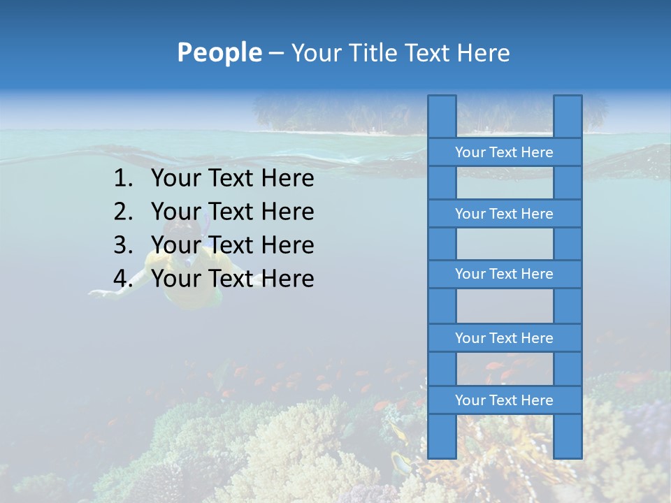 Maldives Reef Fish PowerPoint Template