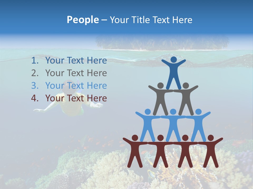 Maldives Reef Fish PowerPoint Template