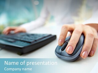 E Business Modern Busy PowerPoint Template