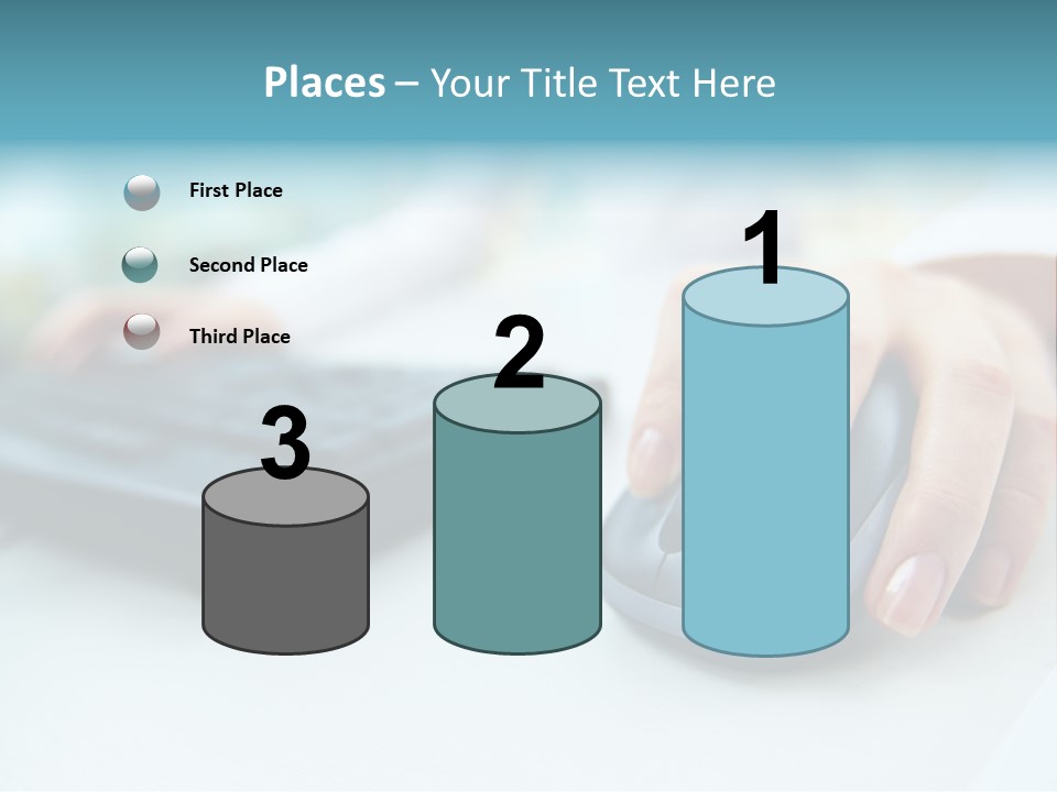 E Business Modern Busy PowerPoint Template