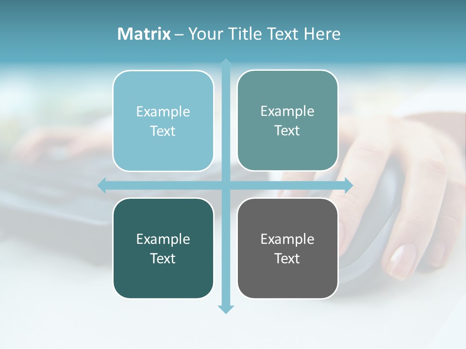 E Business Modern Busy PowerPoint Template