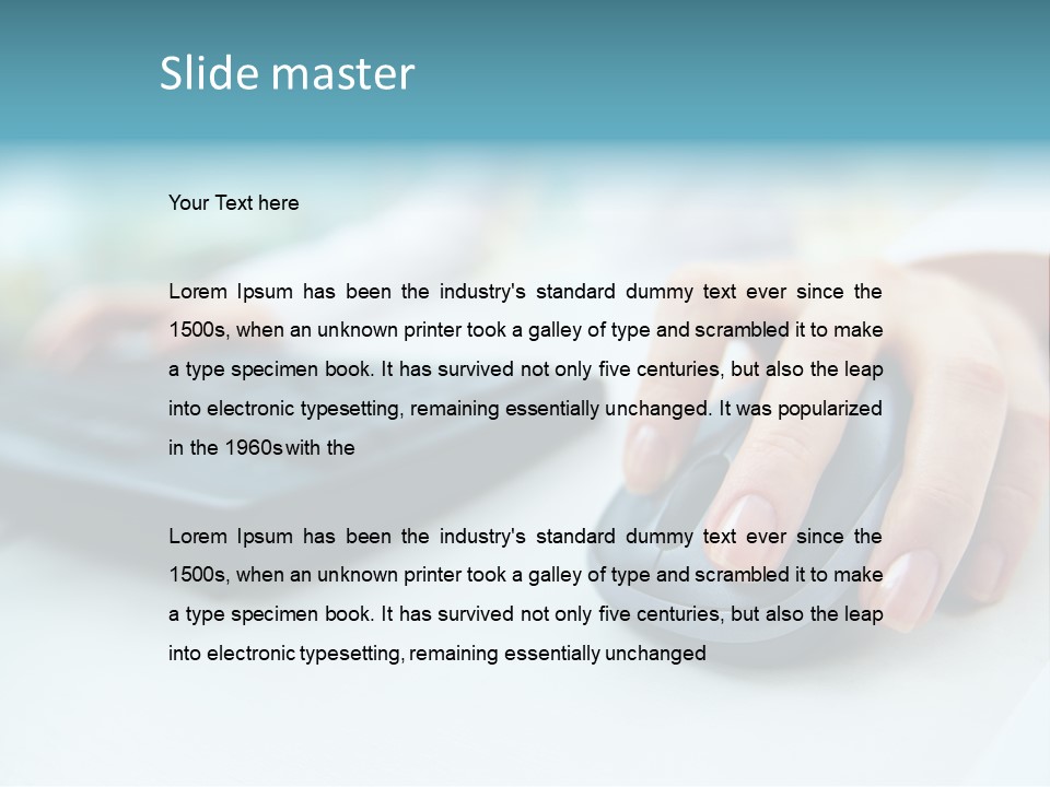 E Business Modern Busy PowerPoint Template