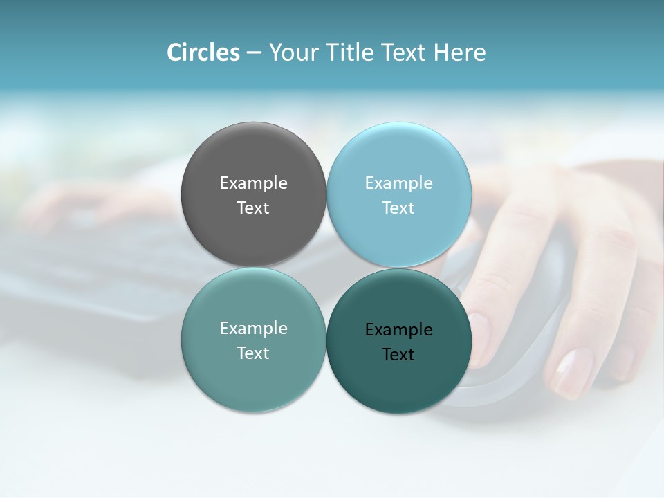 E Business Modern Busy PowerPoint Template