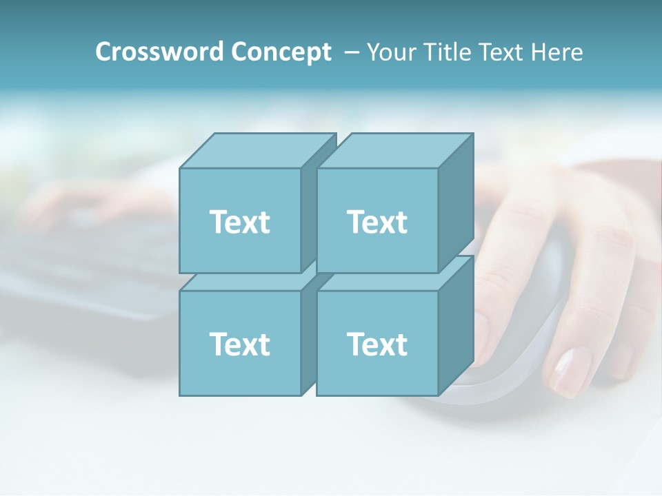E Business Modern Busy PowerPoint Template