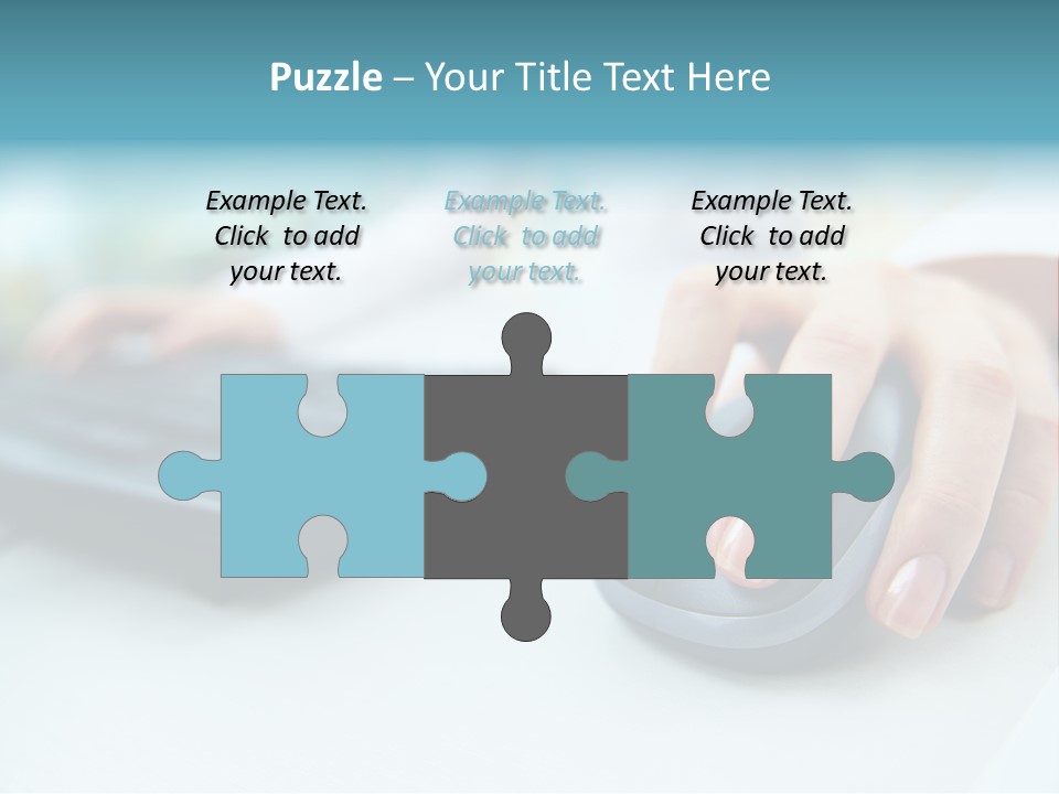 E Business Modern Busy PowerPoint Template